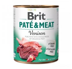 BRIT PATE &amp; MEAT VENISON 800G KONZERVA PRE PSOV