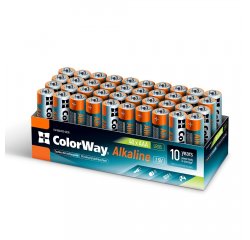 COLORWAY BATERIE ALKALINE POWER AAA, 40KS, BOX, (CW-BALR03-40CB)