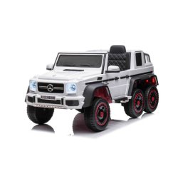 BENEO ELEKTRICKE AUTICKO MERCEDES-BENZ G63 AMG 6X6, JEDNOMIESTNE, BIELE