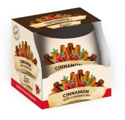 SANTO VONNA SVIECKA V SKLE 100G CINNAMON WITH CRANBERRIES