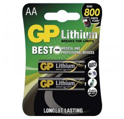 GP LITHIOVE BATERIE AA, 2KS BLISTER, B15212