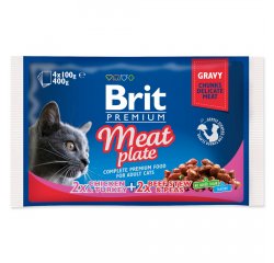 BRIT PREMIUM CAT KAPSICKY MEAT PLATE 400G (293-100277)