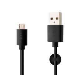 FIXED FIXD-UM2M-BK DLHY DATOVY A NABIJACI KABEL S KONEKTOROM MICRO USB, 2 METRE, 2,4A, CIERNY