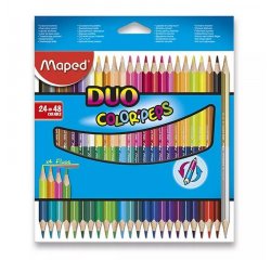 MAPED FAREBNE TROJBOKE CERUZKY COLOR PEPS DUO 48 FARIEB