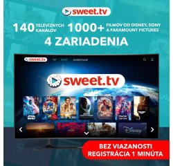 SWEET.TV, 3 MESACNE PREDPLATNE, PREMIOVY BALIK L, 144 STANIC