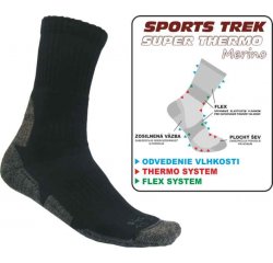 Rybárske Ponožky SPORTSTREK SUPER THERMO Merino veľkosť 43-46