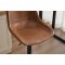 AUTRONIC AUB-714 BR Židle barová, hnědá ekokůže, kov černá