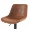 AUTRONIC AUB-714 BR Židle barová, hnědá ekokůže, kov černá
