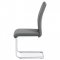 AUTRONIC DCL-411 GREY jedálenská stolička sivá koženka / chróm
