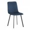 AUTRONIC DCL-973 BLUE4 Židle jídelní, modrý samet, kov černý mat