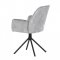 AUTRONIC HC-511 SIL4 Židle jídelní a konferenční, stříbrná látka v dekoru žíhaného sametu, kovové černé nohy