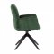 AUTRONIC HC-993 GRN2 Židle jídelní, zelená látka, otočný mechanismus 180°, černý kov