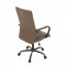 AUTRONIC KA-V306 BR Kancelářská židle, hnědá ekokůže, houpací mech, kolečka pro tvrdé podlahy, černý kov