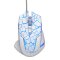 Myš drôtová USB, E-blue Mazer Pro, bielo-modrá, optická, 2500DPI, e-box, DOPREDAJ