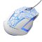 Myš drôtová USB, E-blue Mazer Pro, bielo-modrá, optická, 2500DPI, e-box, DOPREDAJ