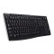 Logitech K270, Klávesnica AAA, US, multimediál., bezdrôtový prijímač USB typ 2.4 [GHz], bezdrôtová, čierna