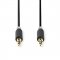 NEDIS ND-CABW22000AT50 STEREO AUDIO KABEL, 3,5MM, ZASTRCKA, 3,5MM ZASTRCKA, POZLATENA, 5M