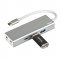 HAMA 135758 USB-C 3.1 HUB ALUMINIUM, 2X USB-A, USB-C, 3,5 MM AUDIO