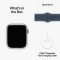 APPLE WATCH SERIES 9 GPS + CELLULAR 41MM SILVER ALUMINIUM CASE STORM BLUE SPORTBAND-M/L,MRHW3QC/A