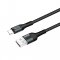 COLORWAY KABEL USB APPLE LIGHTNING (NYLON) 2.4A 1M, BLACK (CW-CBUL045-BK)