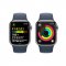 APPLE WATCH SERIES 9 GPS + CELLULAR 41MM SILVER STAINLESS STEEL CASE STORM BLUE SPORTB-S/M,MRJ23QC/A