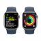 APPLE WATCH SERIES 9 GPS + CELLULAR 45MM SILVER STAINLESS STEEL CASE STORM BLUE SPORTB-M/L,MRMP3QC/A