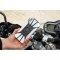 Odnímatelný silikonový držák mobilního telefonu na kolo FIXED Bikee 2, černý