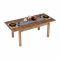 KONDELA Jedálenský stôl, rozkladací, dub lefkas tmavý, 160-203x90 cm, MONTANA STW