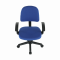 KONDELA Kancelárska stolička, modrá/čierna, TAMSON