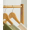 KONDELA Pojazdný vešiak, bambus, šírka 100cm, VIKIR TYP 3