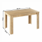 KONDELA Jedálenský stôl, dub sonoma, 140x80 cm, GENERAL NEW